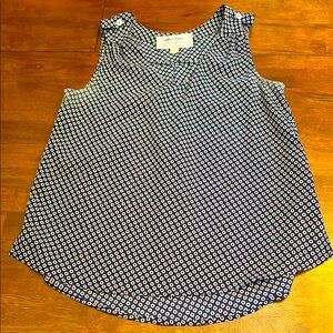 Alice Blue Navy and White Sleeveless Top